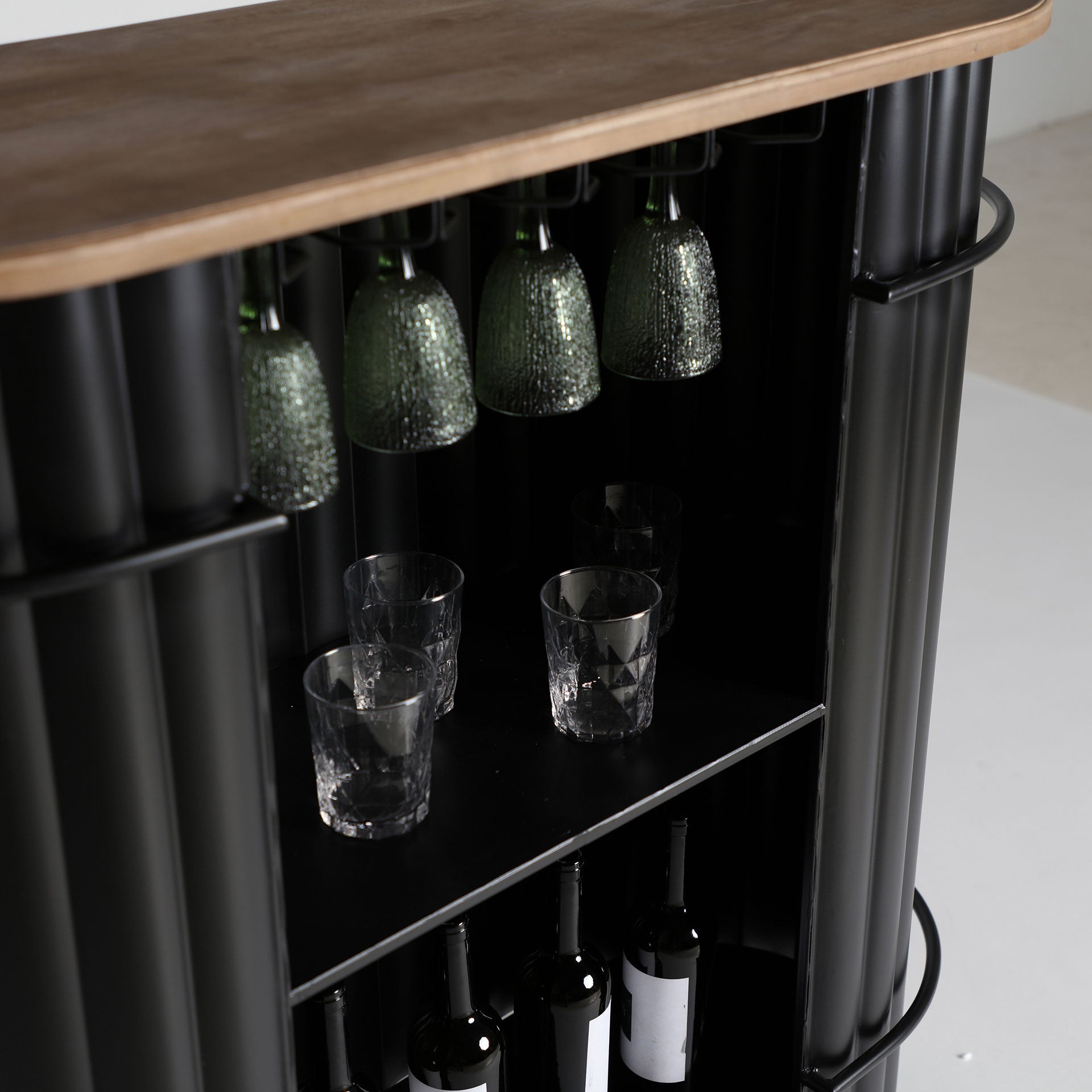 The Meysse Bar Counter — industrial bar piece in oak wood from Laiyahome