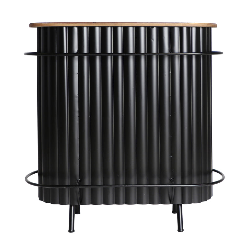 The Meysse Bar Counter — industrial bar piece in oak wood from Laiyahome