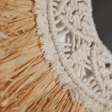 The Kasses Mirror — boho-modern mirror in natural raffia from Laiyahome