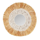 The Kasses Mirror — boho-modern mirror in natural raffia from Laiyahome