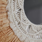 The Kasses Mirror — boho-modern mirror in natural raffia from Laiyahome