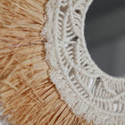 The Kasses Mirror — boho-modern mirror in natural raffia from Laiyahome