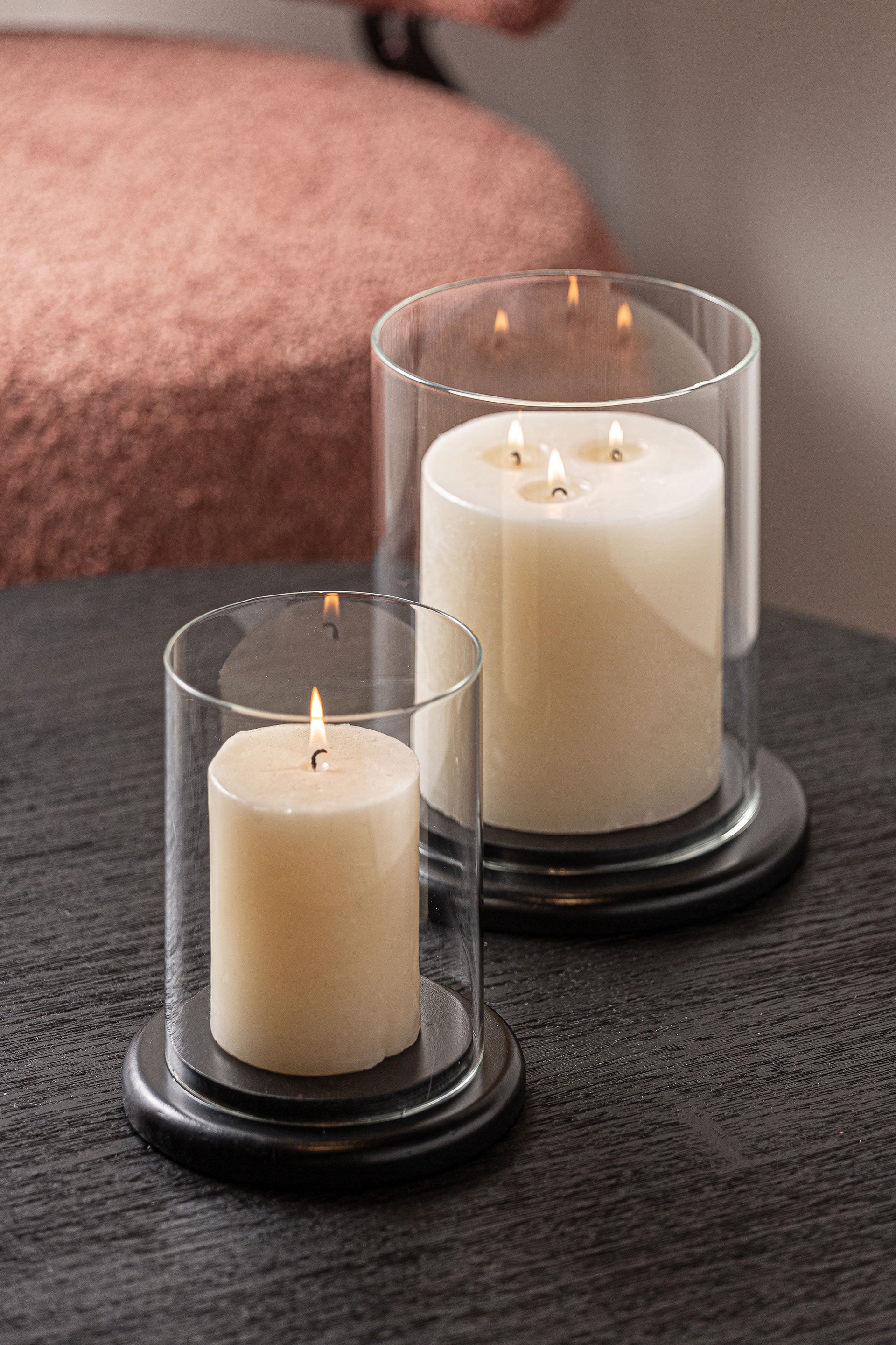 The Blasige Candle Holder (Set of 2) — contemporary candle holder in engineered wood with veneer finish from Laiyahome