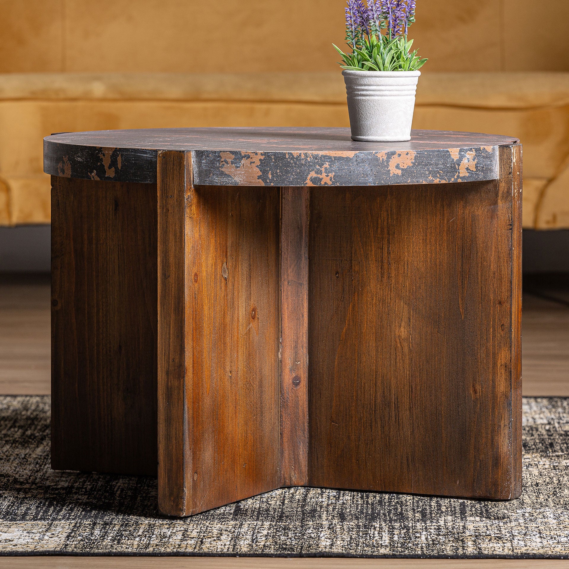 The Bansat Coffee Table — colonial-modern coffee table in engineered wood with veneer finish from Laiyahome