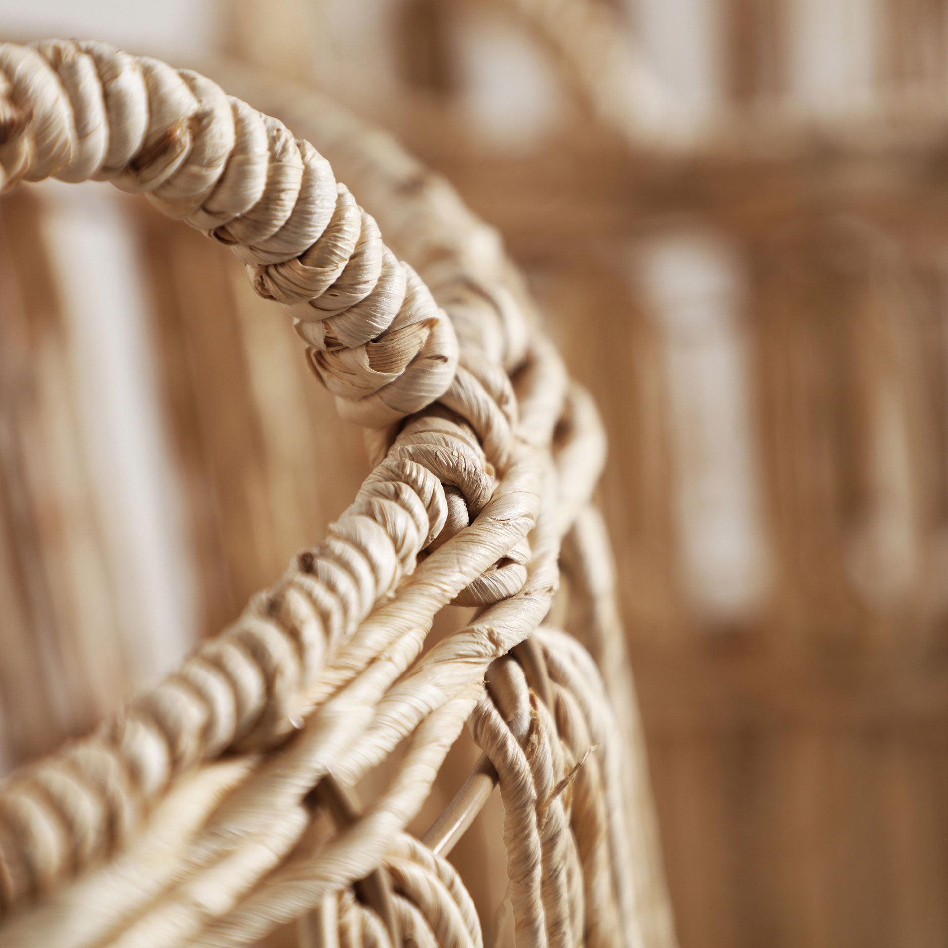 The Dieky Clothes Basket (Set of 2) — boho-modern basket in woven natural fibre from Laiyahome