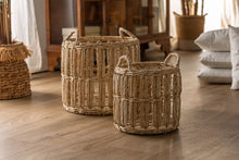 The Dieky Clothes Basket (Set of 2) — boho-modern basket in woven natural fibre from Laiyahome