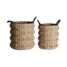 The Wica Clothes Basket (Set of 2) — boho-modern planter in woven natural fibre from Laiyahome