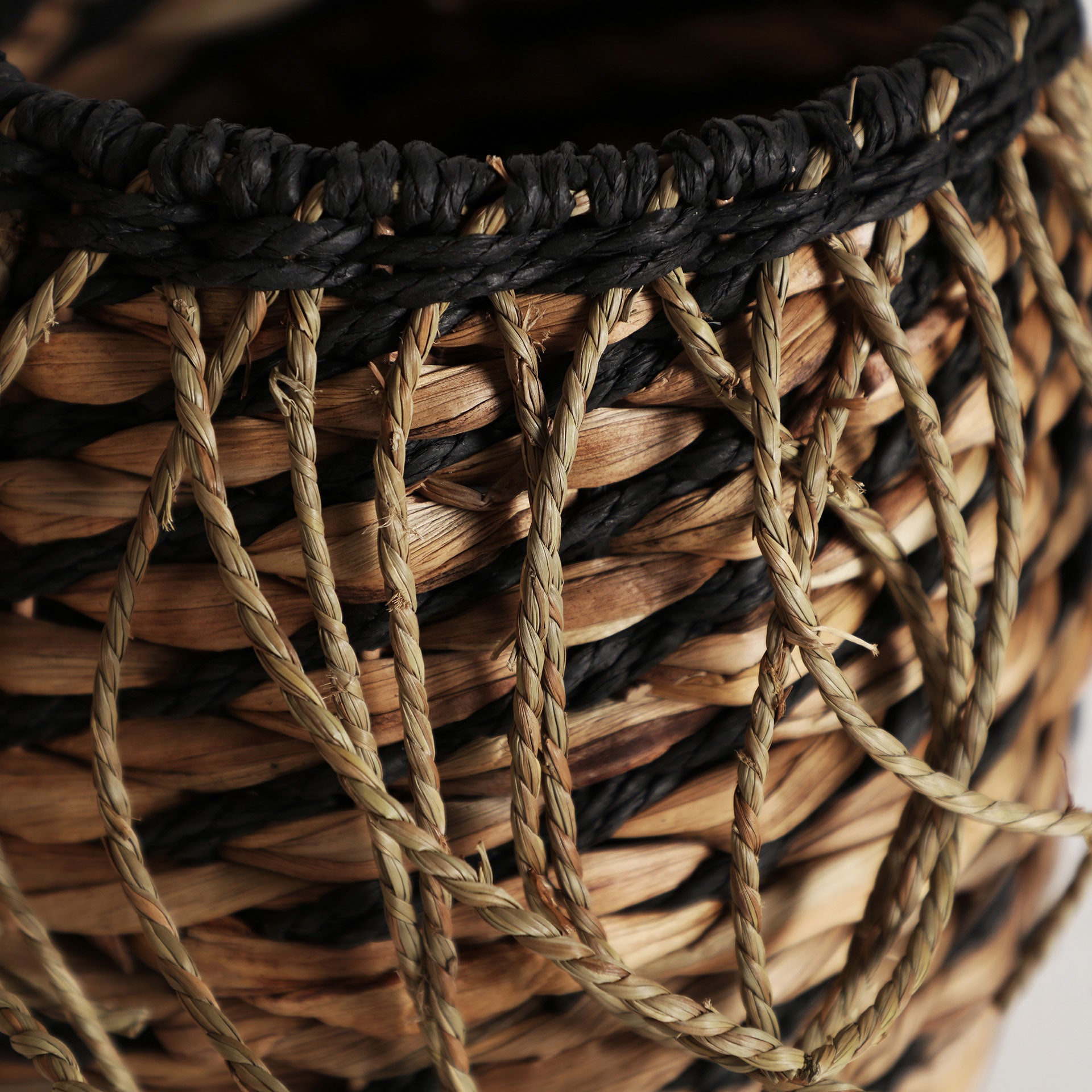 The Blair Clothes Basket (Set of 2) — boho-modern basket in woven natural fibre from Laiyahome