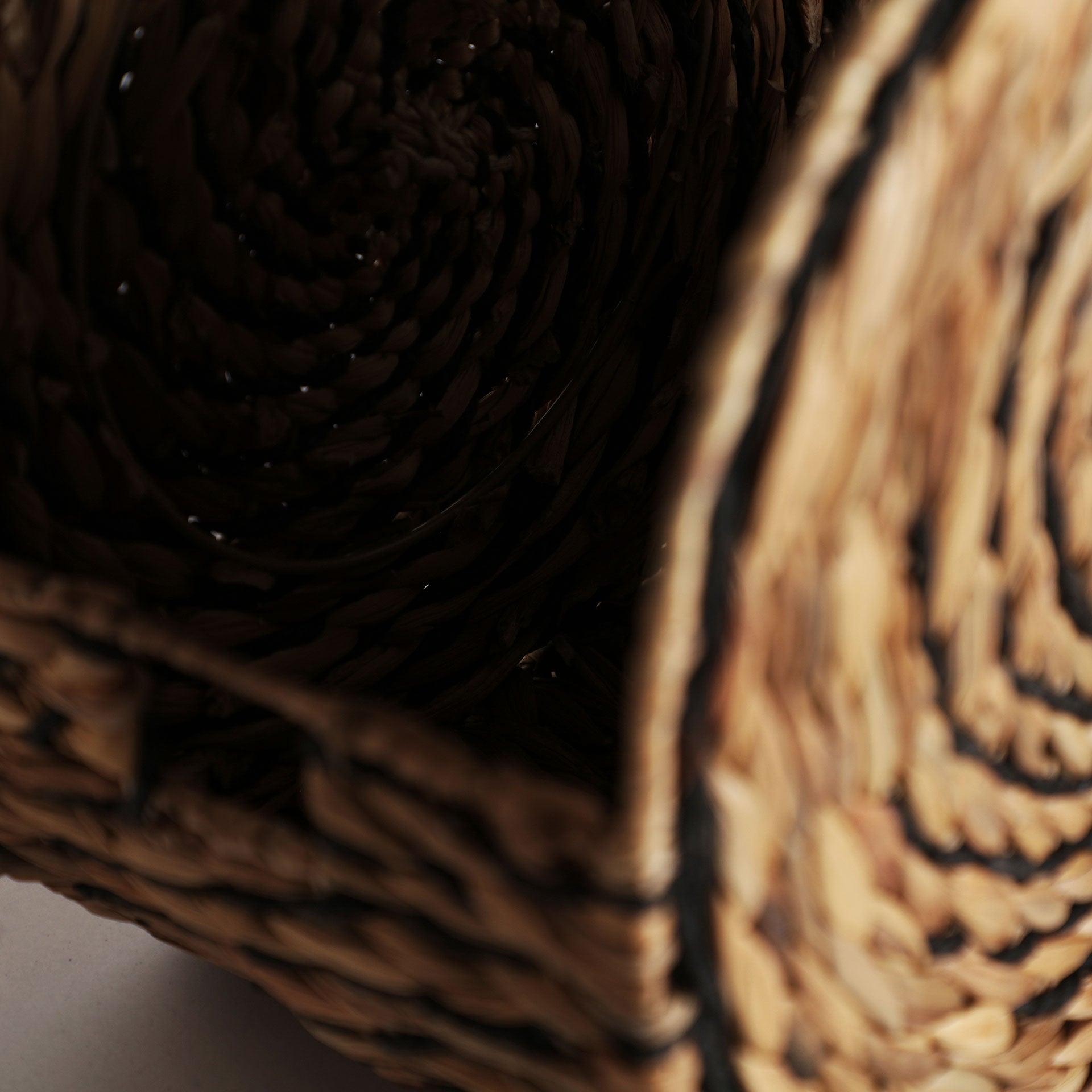 The Blair Clothes Basket (Set of 2) — boho-modern basket in woven natural fibre from Laiyahome