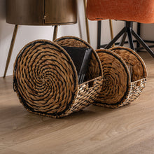 The Blair Clothes Basket (Set of 2) — boho-modern basket in woven natural fibre from Laiyahome