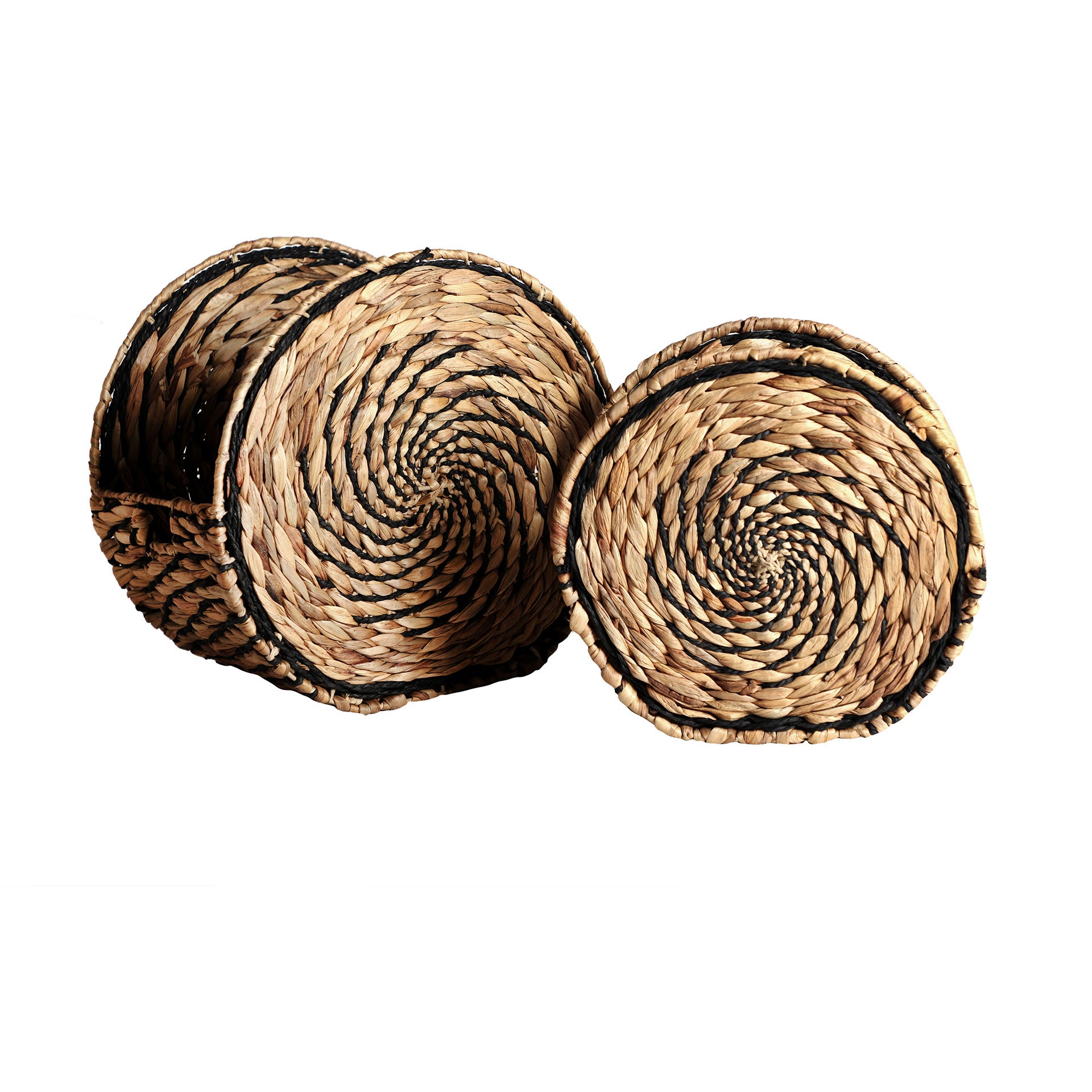 The Blair Clothes Basket (Set of 2) — boho-modern basket in woven natural fibre from Laiyahome
