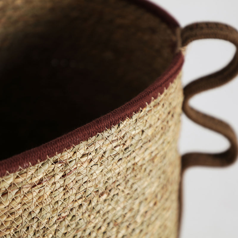 The Wica Clothes Basket (Set of 2) — boho-modern planter in woven natural fibre from Laiyahome