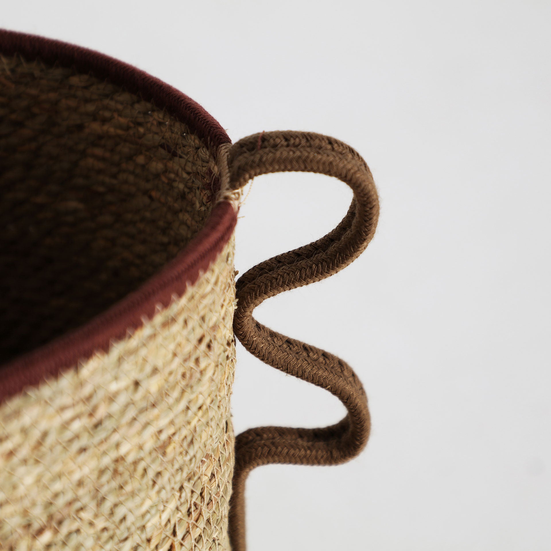The Wica Clothes Basket (Set of 2) — boho-modern planter in woven natural fibre from Laiyahome