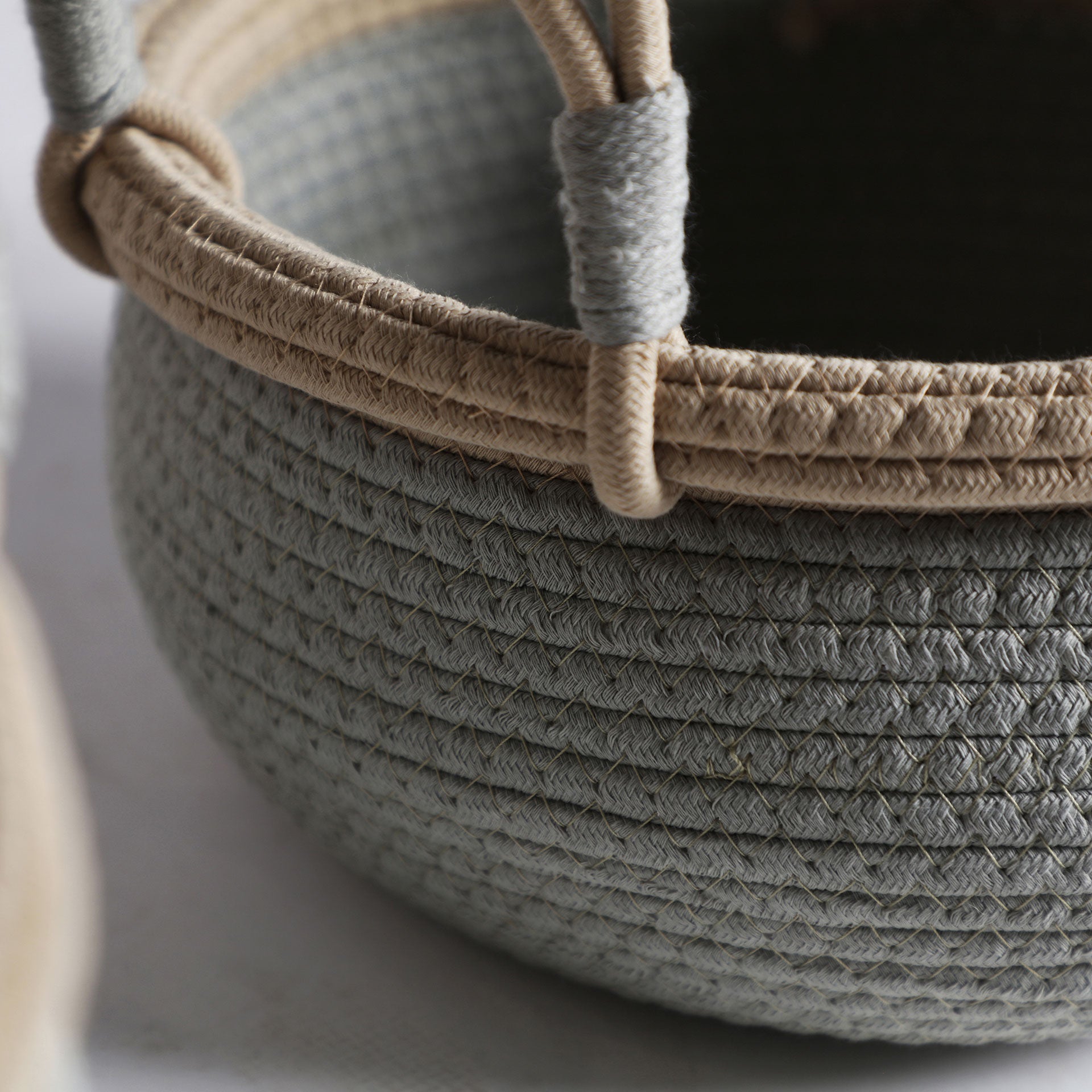 The Cleo Clothes Basket (Set of 2) — vintage-modern basket in natural cotton from Laiyahome