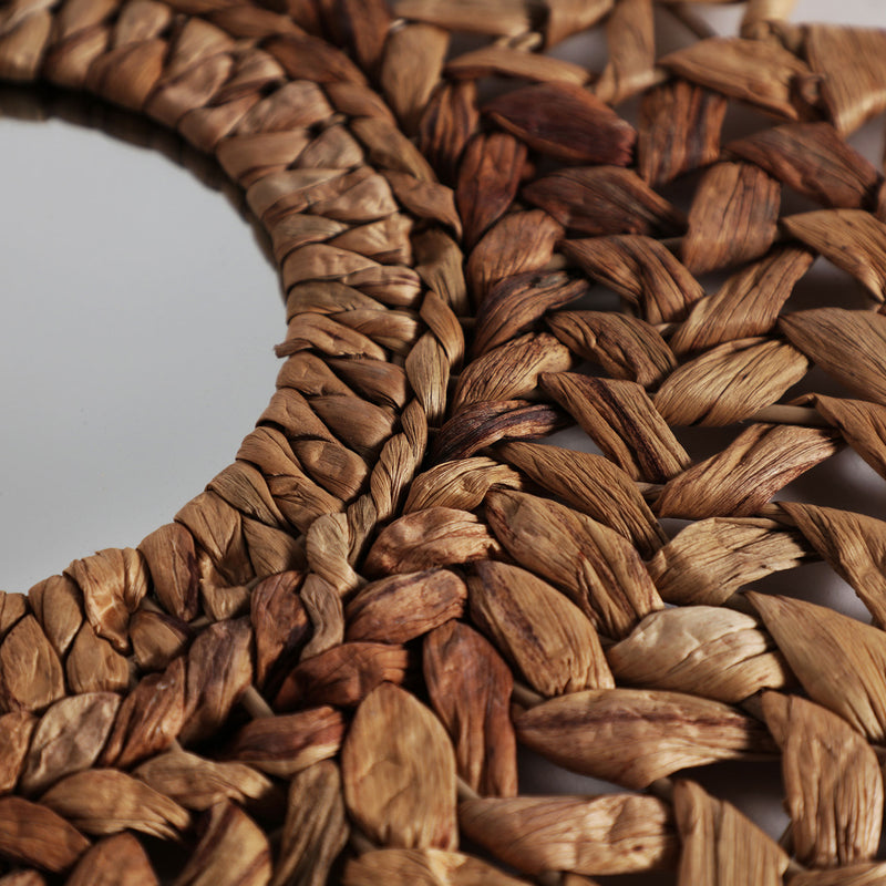 The Blair Mirror — boho-modern mirror in straw from Laiyahome