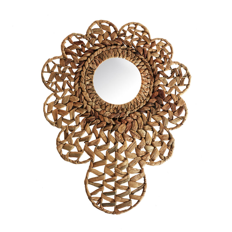 The Blair Mirror — boho-modern mirror in straw from Laiyahome