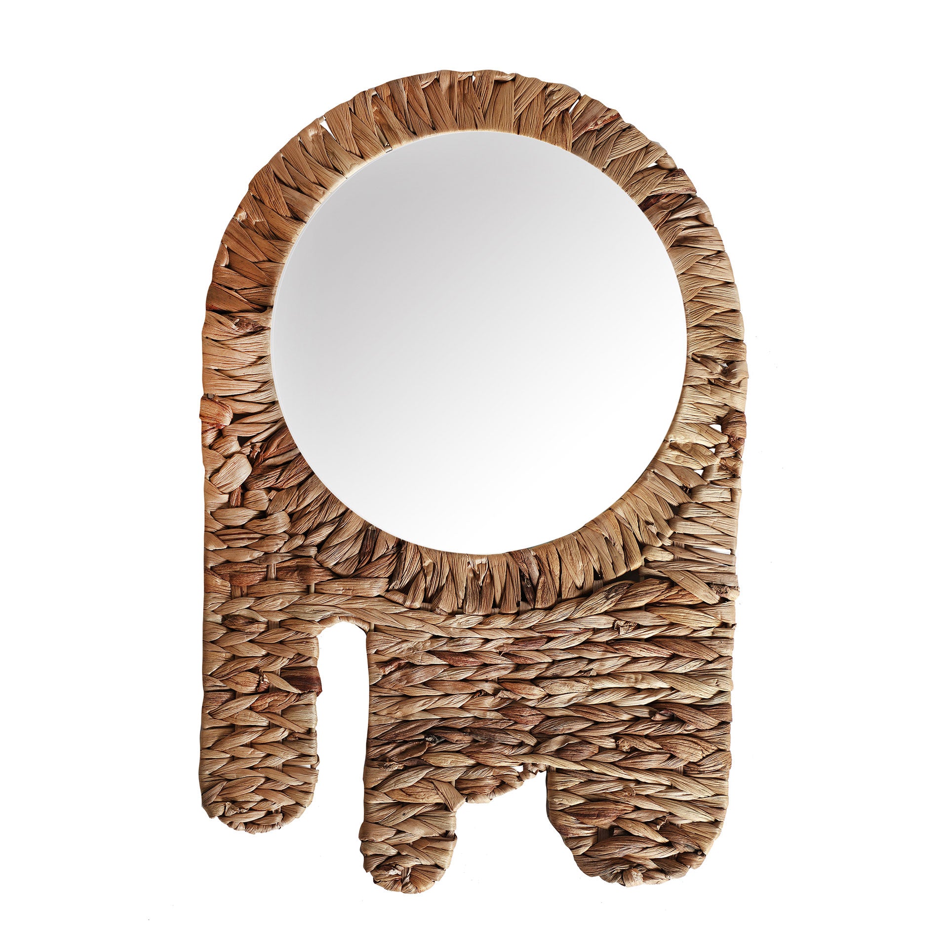 The Blair Mirror — boho-modern mirror in straw from Laiyahome