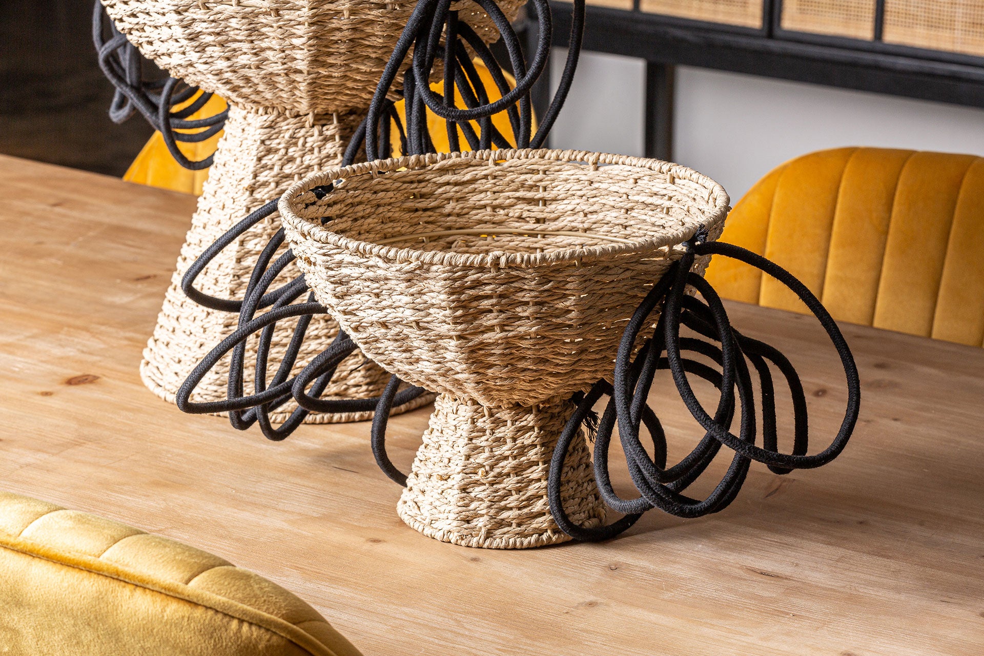 The Wica Clothes Basket (Set of 2) — boho-modern basket in woven natural fibre from Laiyahome