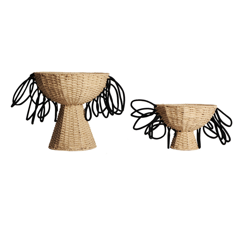 The Wica Clothes Basket (Set of 2) — boho-modern basket in woven natural fibre from Laiyahome