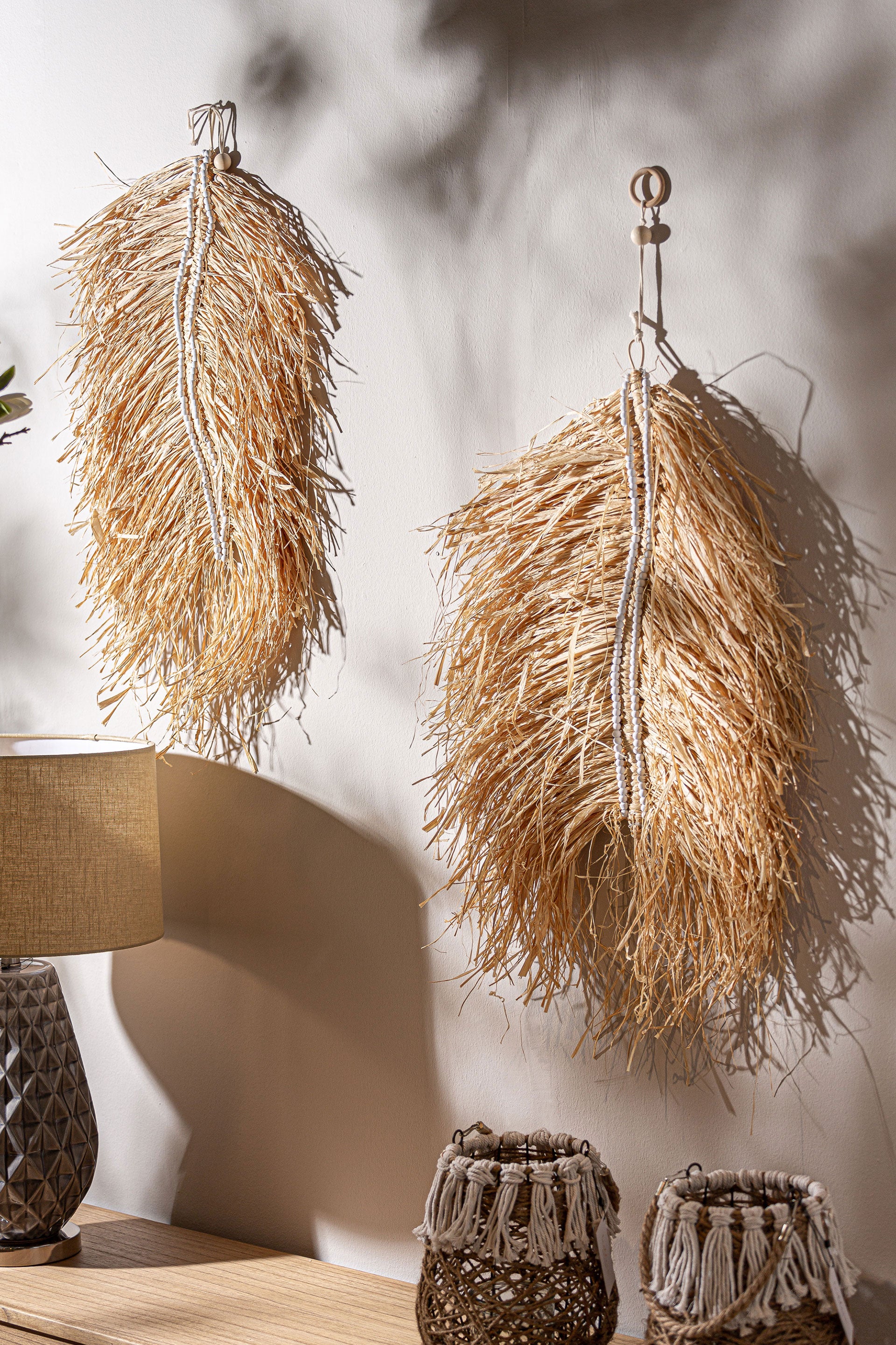 The Kasses Wall Art — boho-modern wall textile in natural raffia from Laiyahome