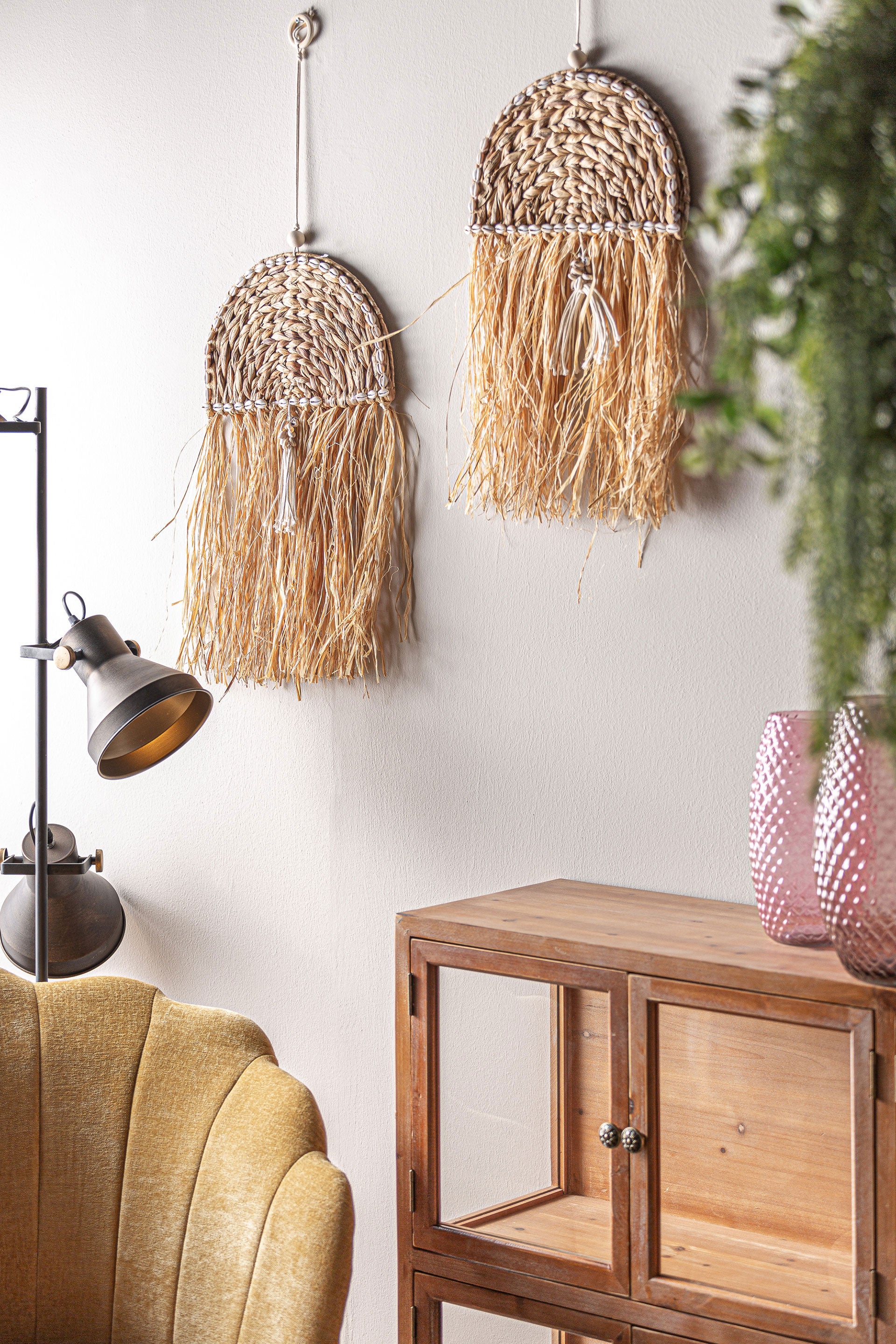 The Kasses Wall Art — boho-modern wall textile in woven natural fibre from Laiyahome
