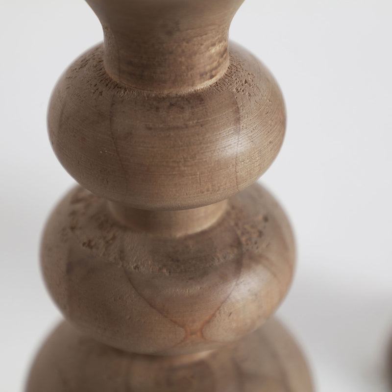 The Fellih Candle Holder — colonial-modern candle holder in pine wood from Laiyahome