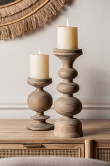 The Fellih Candle Holder — colonial-modern candle holder in pine wood from Laiyahome
