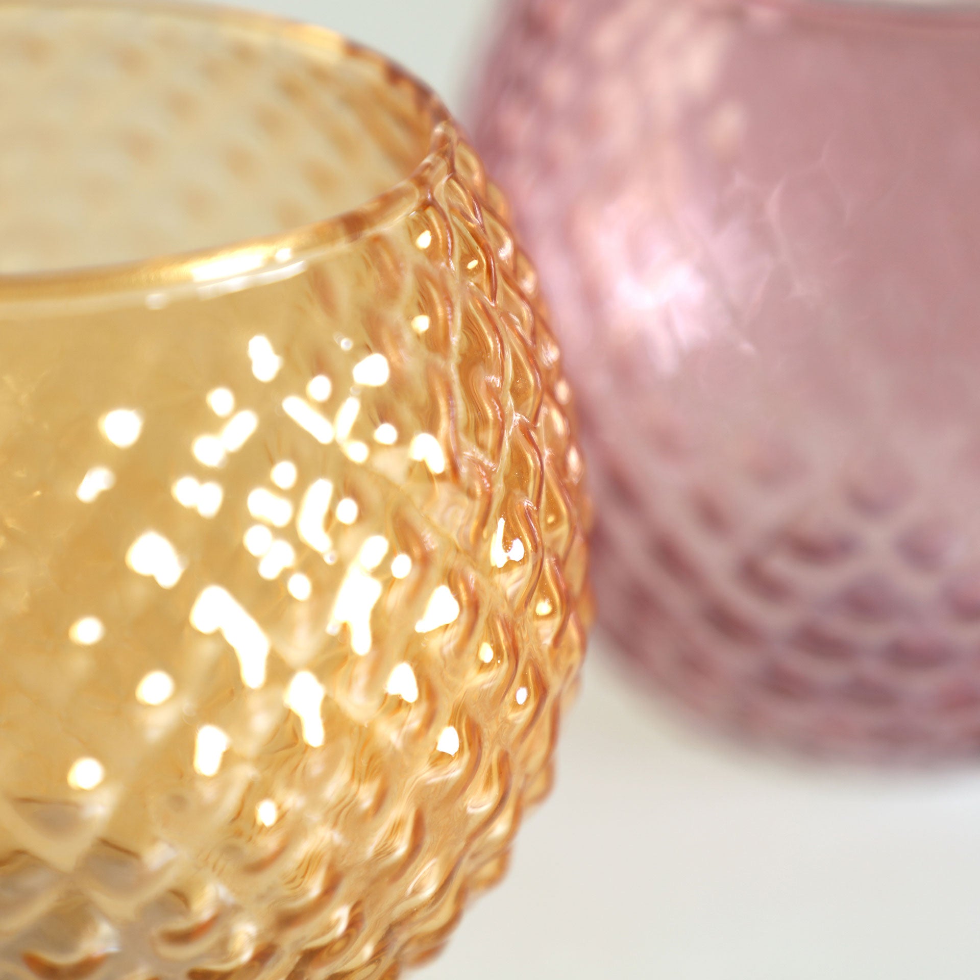 The Juke Candle Holder (Set of 4) — playful contemporary candle holder in tempered glass from Laiyahome