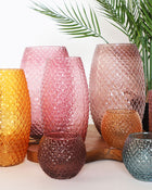 The Juke Candle Holder (Set of 4) — playful contemporary candle holder in tempered glass from Laiyahome