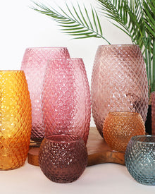 The Juke Candle Holder (Set of 4) — playful contemporary candle holder in tempered glass from Laiyahome