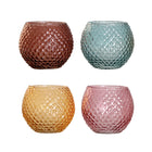 The Juke Candle Holder (Set of 4) — playful contemporary candle holder in tempered glass from Laiyahome