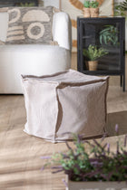 The Seia Footrest — vintage-modern pouffe in corduroy from Laiyahome