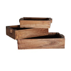 The Akviran Box (Set of 3) — global-modern decorative box in mahogany wood from Laiyahome