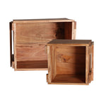 The Akviran Box (Set of 2) — global-modern decorative box in mahogany wood from Laiyahome
