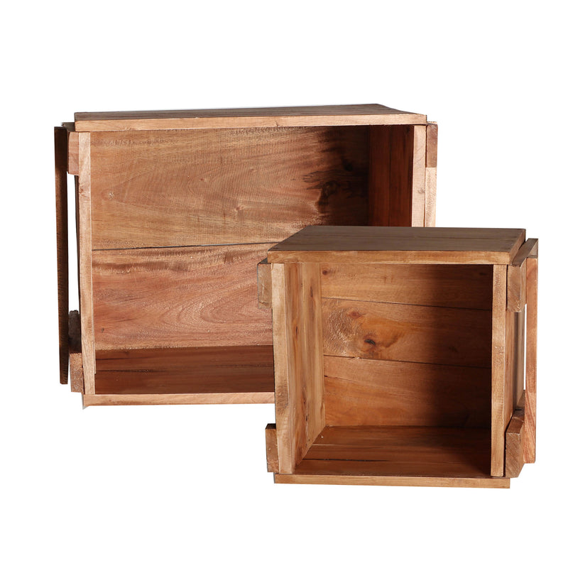 The Akviran Box (Set of 2) — global-modern decorative box in mahogany wood from Laiyahome