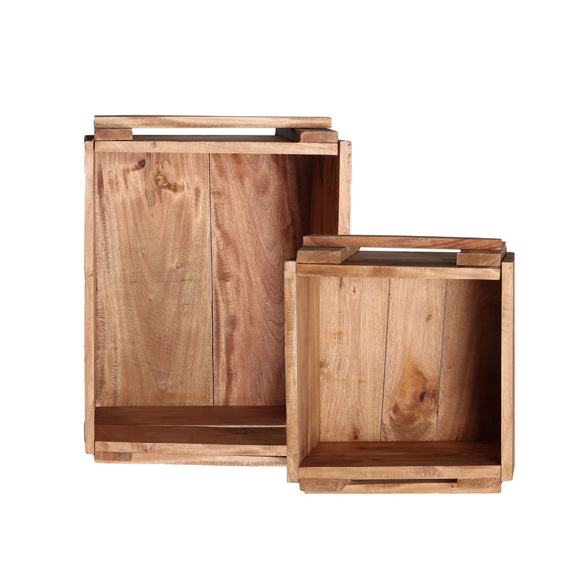 The Akviran Box (Set of 2) — global-modern decorative box in mahogany wood from Laiyahome