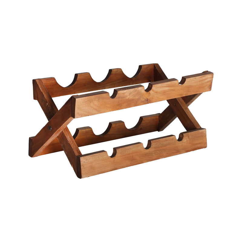 The Akviran Wine-rack — global-modern kitchen object in mahogany wood from Laiyahome