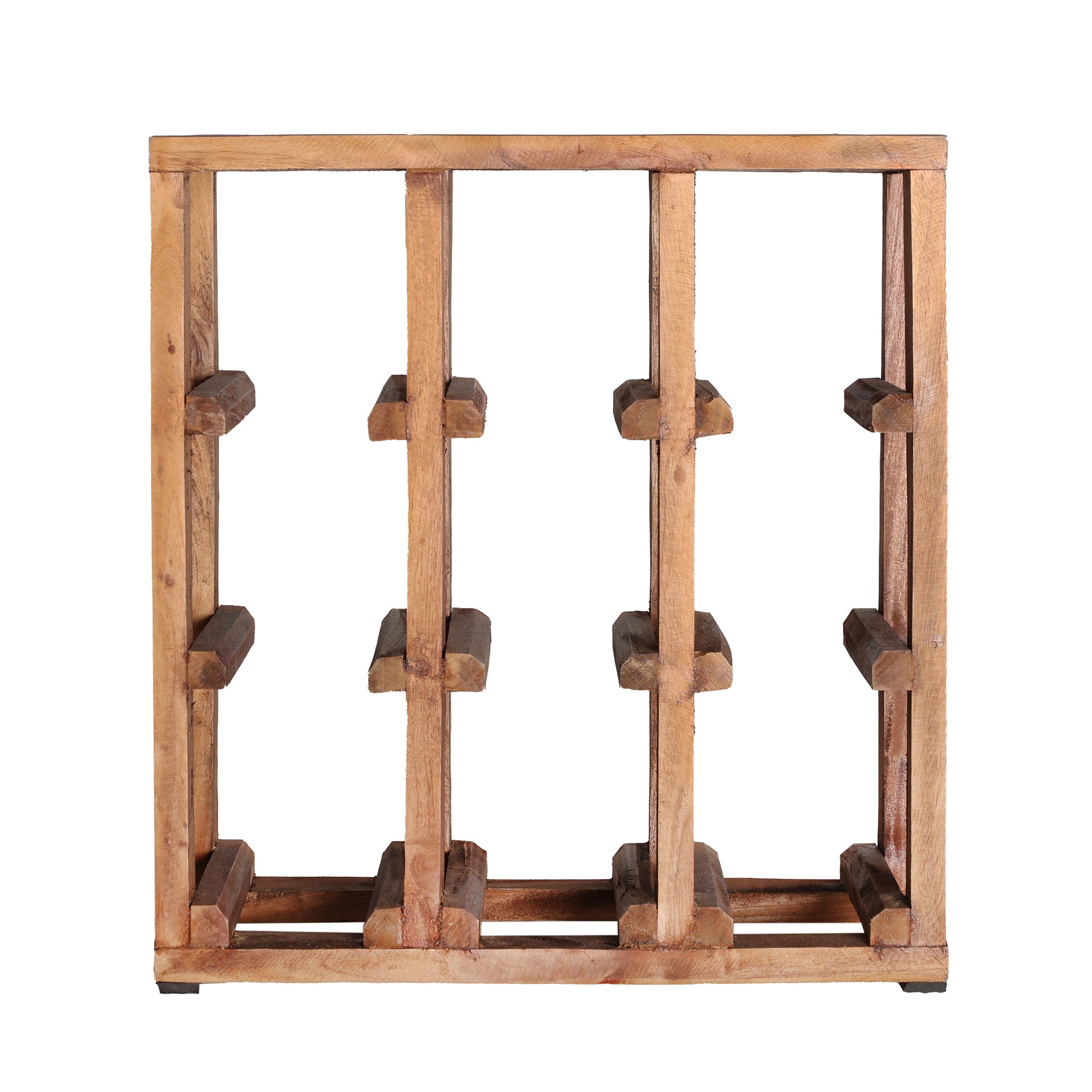 The Akviran Wine-rack — global-modern kitchen object in mahogany wood from Laiyahome