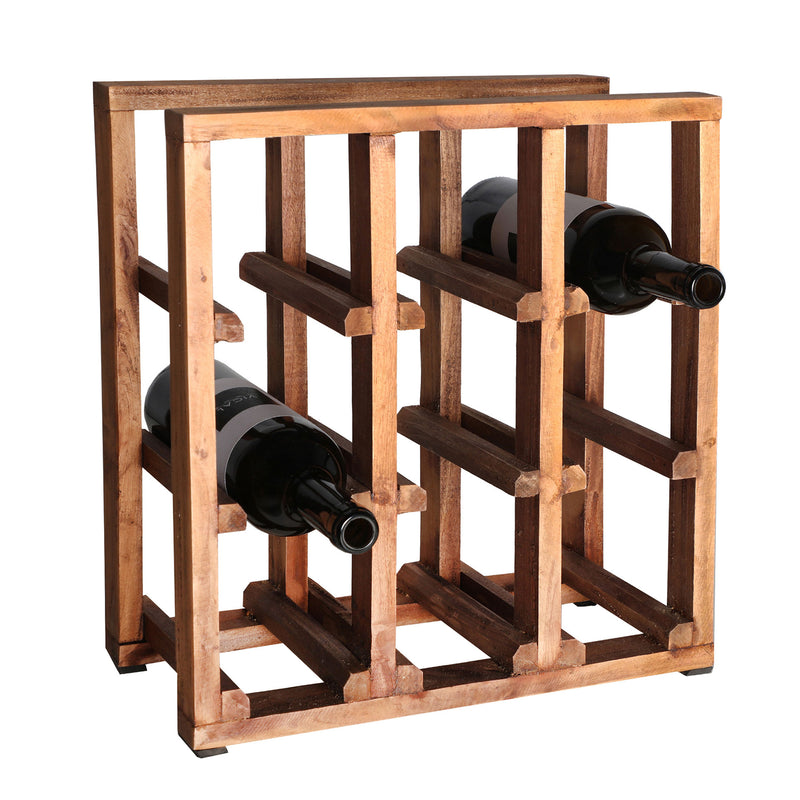 The Akviran Wine-rack — global-modern kitchen object in mahogany wood from Laiyahome