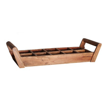 The Bandeja Akviran Plant Pot — global-modern planter in mahogany wood from Laiyahome