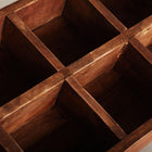 The Bandeja Akviran Plant Pot — global-modern planter in mahogany wood from Laiyahome