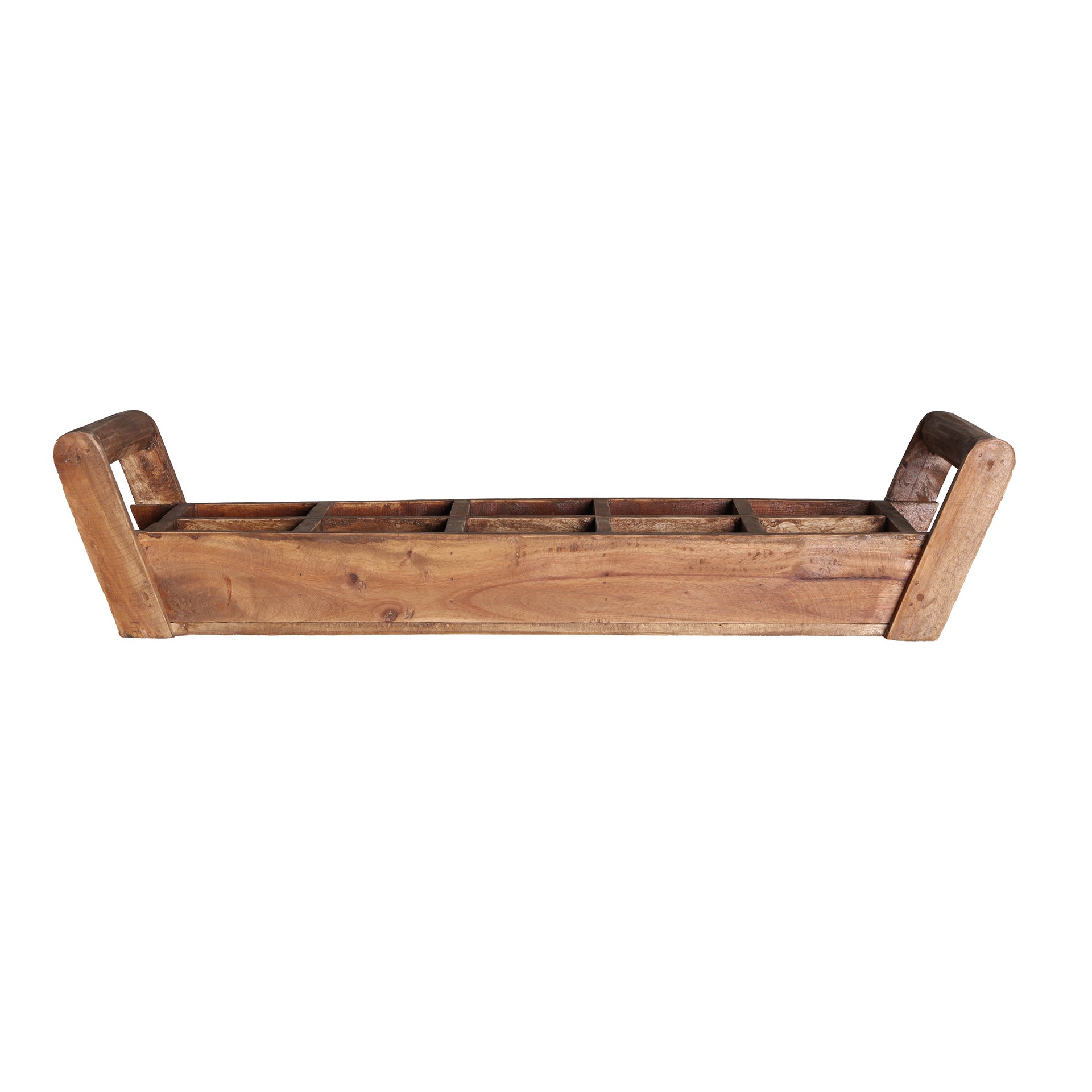 The Bandeja Akviran Plant Pot — global-modern planter in mahogany wood from Laiyahome