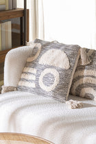 The Anya Cushion — vintage-modern cushion in natural cotton from Laiyahome