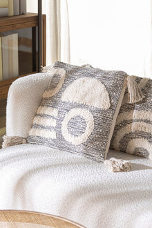 The Anya Cushion — vintage-modern cushion in natural cotton from Laiyahome