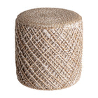 The Fedrene Footrest — boho-modern pouffe in natural jute from Laiyahome