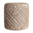 The Fedrene Footrest — boho-modern pouffe in natural jute from Laiyahome