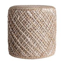 The Fedrene Footrest — boho-modern pouffe in natural jute from Laiyahome