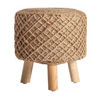 The Gildeon Footrest — boho-modern pouffe in natural jute from Laiyahome