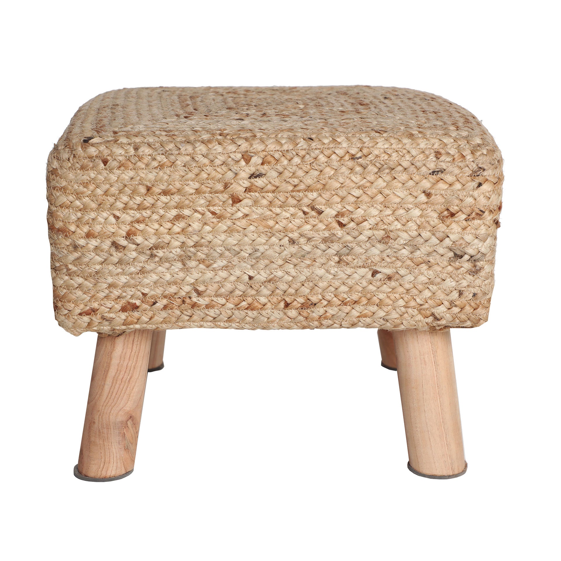 The Thiesi Footrest — boho-modern pouffe in natural jute from Laiyahome