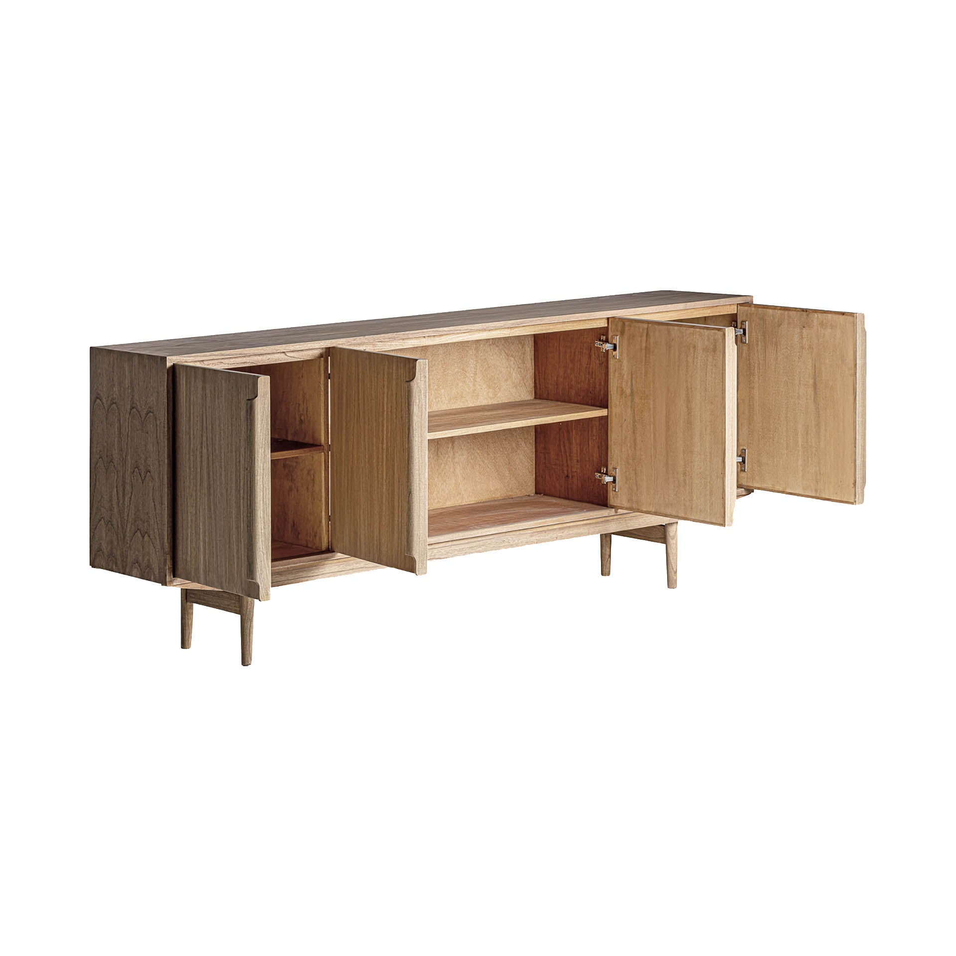 The Nyry Sideboard — Scandinavian sideboard in solid mindi wood from Laiyahome
